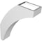 Ekena Millwork 3 1/2-in. W x 12-in. D x 16-in. H Thorton Architectural Grade PVC Knee Brace BRCP035X12X16THR - alternate 4